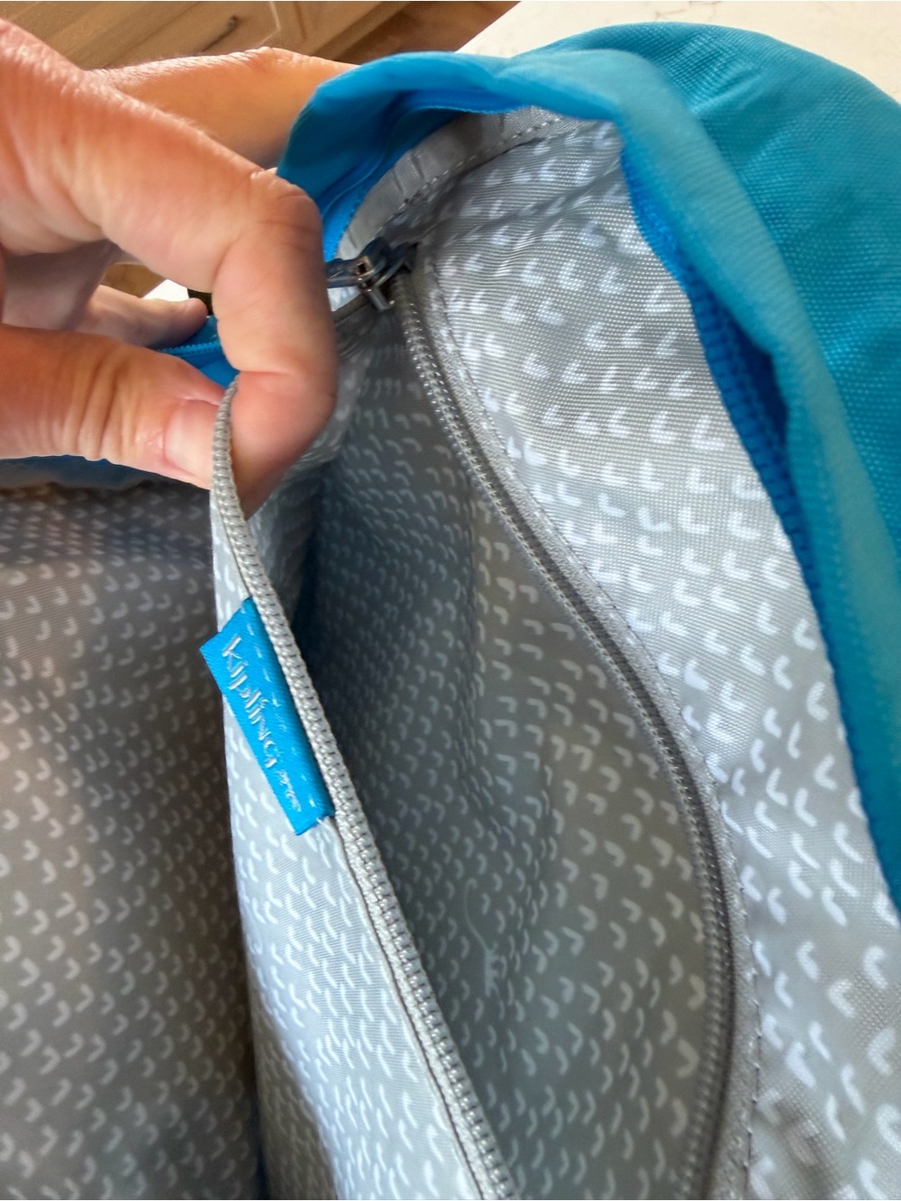 NWT Kipling Vibrant Teal Backpack - Zipper Organization 0SFA - Picture 12 of 15